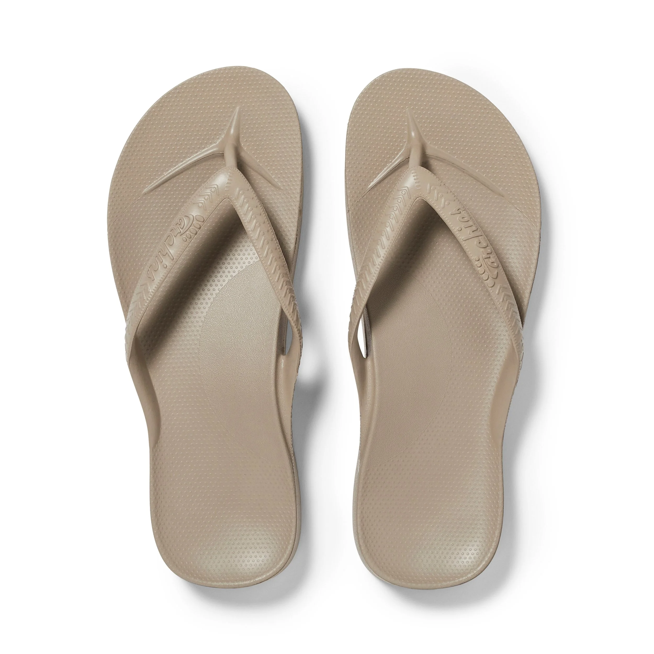 Archies arch support thongs Taupe top.jpg