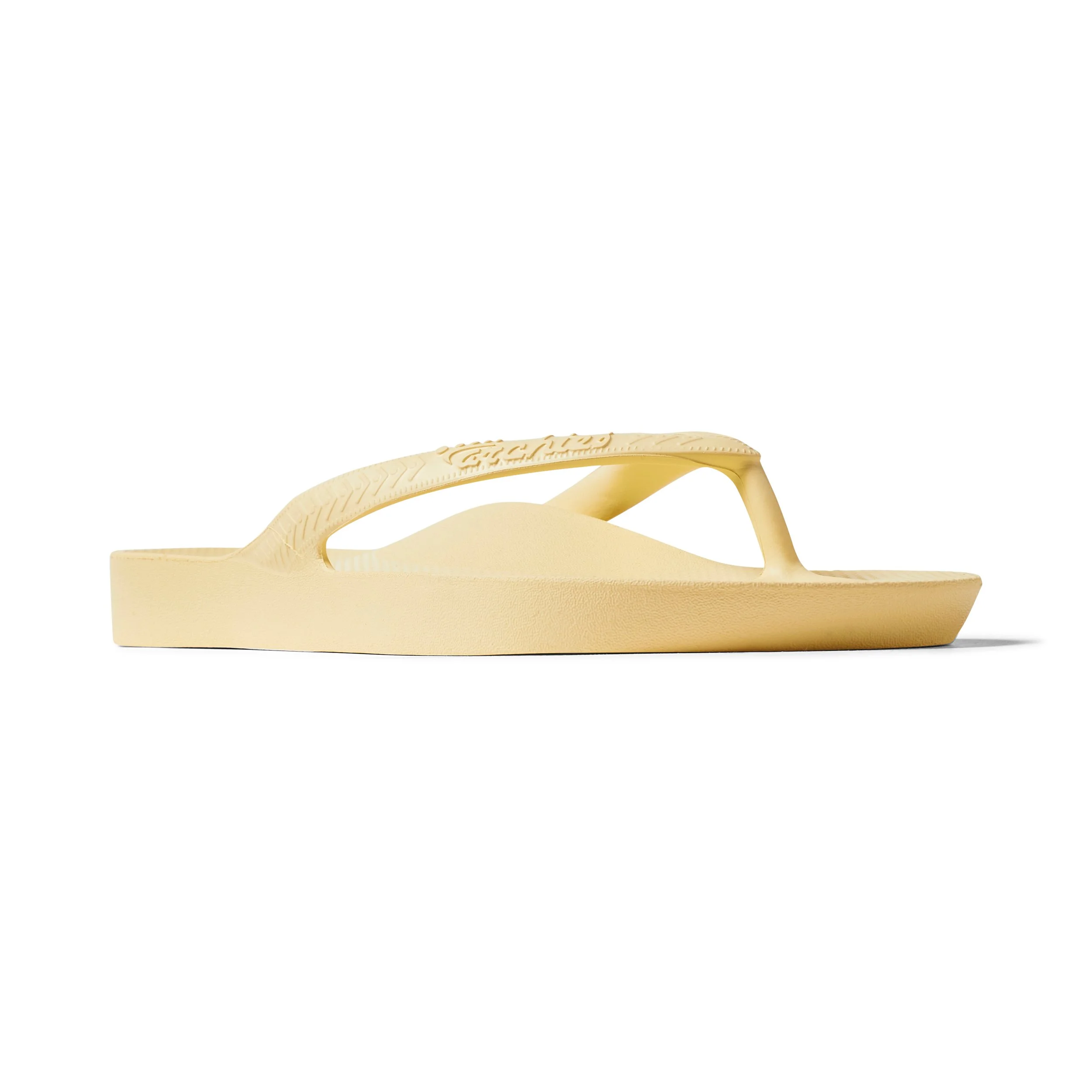 Archies arch support thongs Lemon front 3_4.jpg