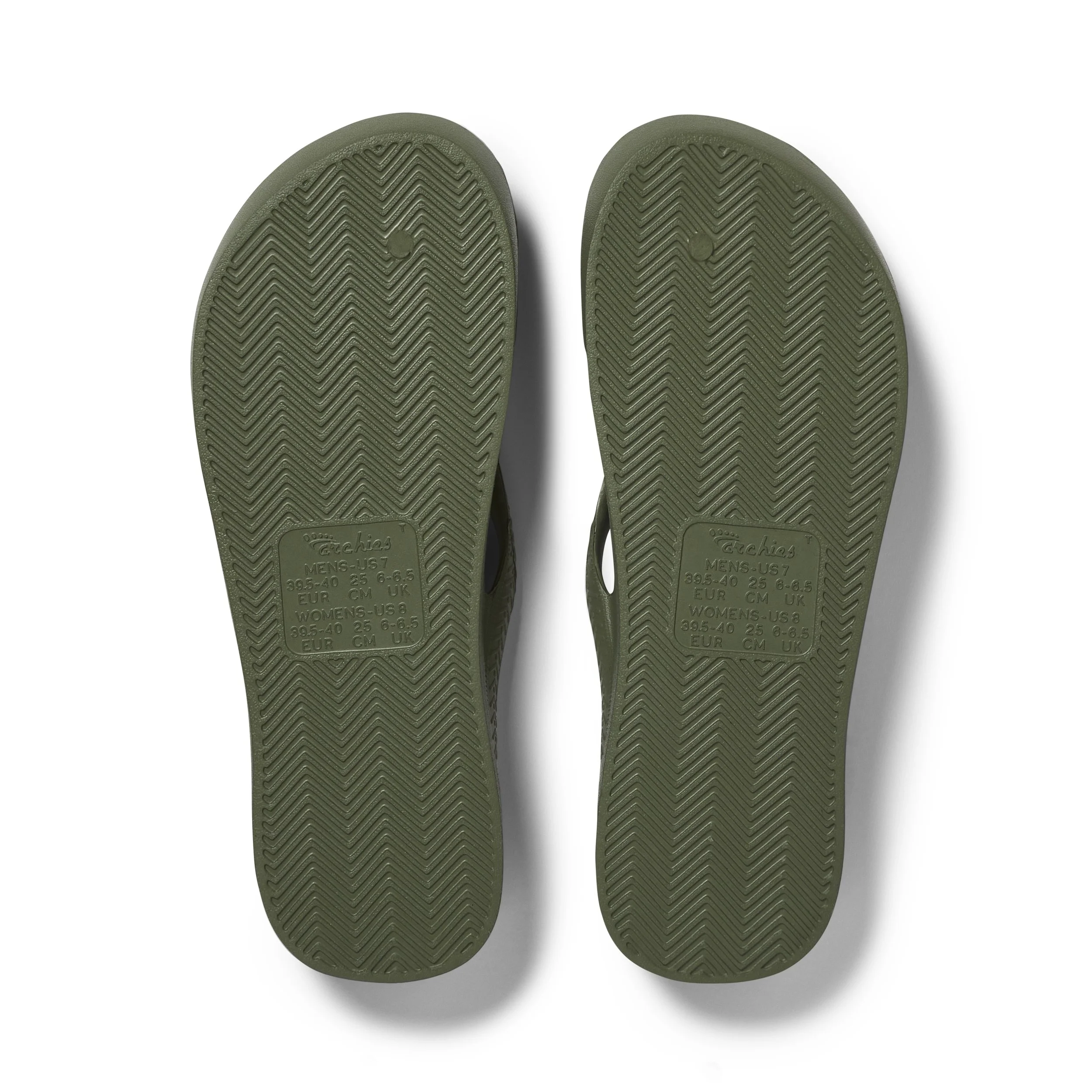 Archies arch support thongs Khaki bottom.jpg