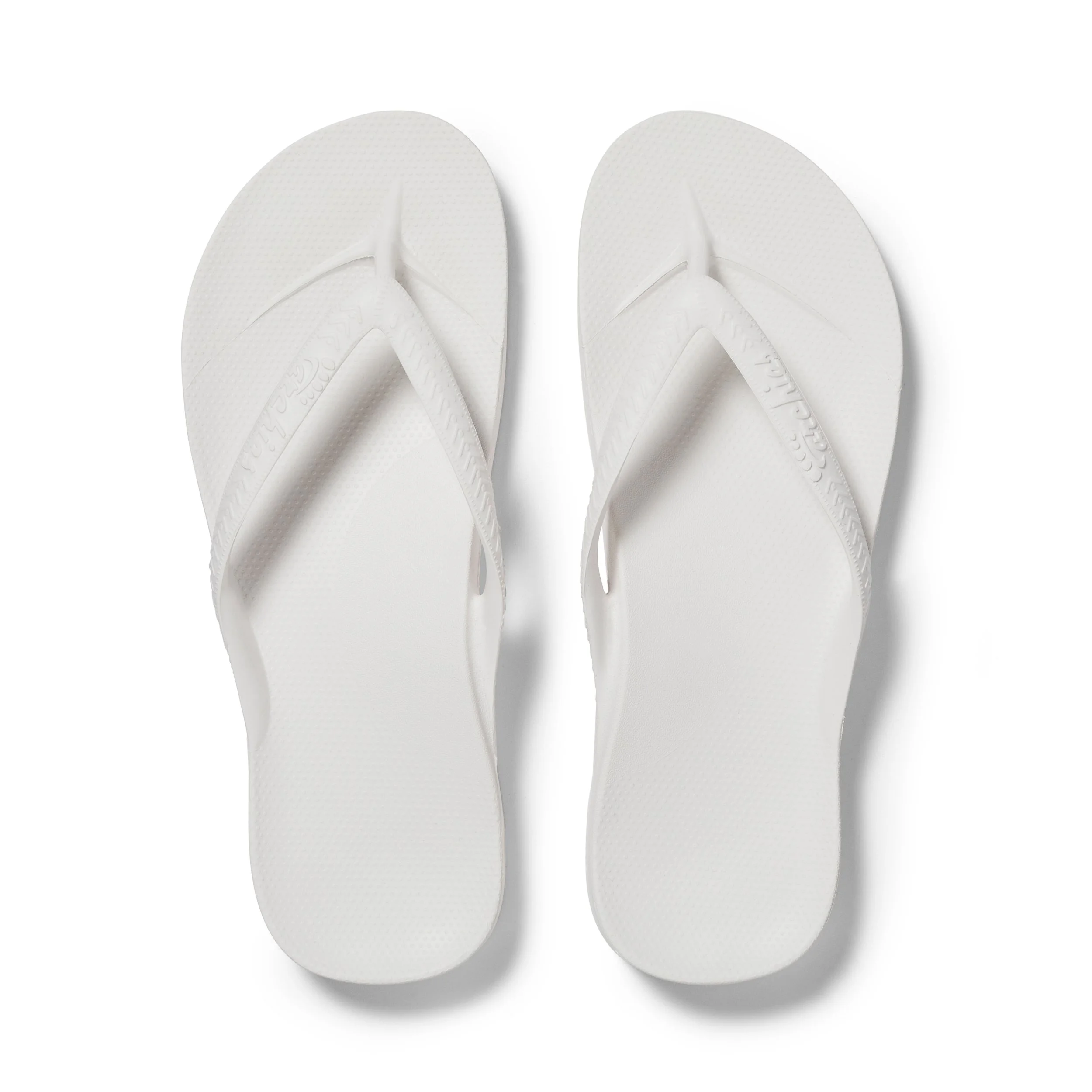 Archies arch support thongs white top.jpg