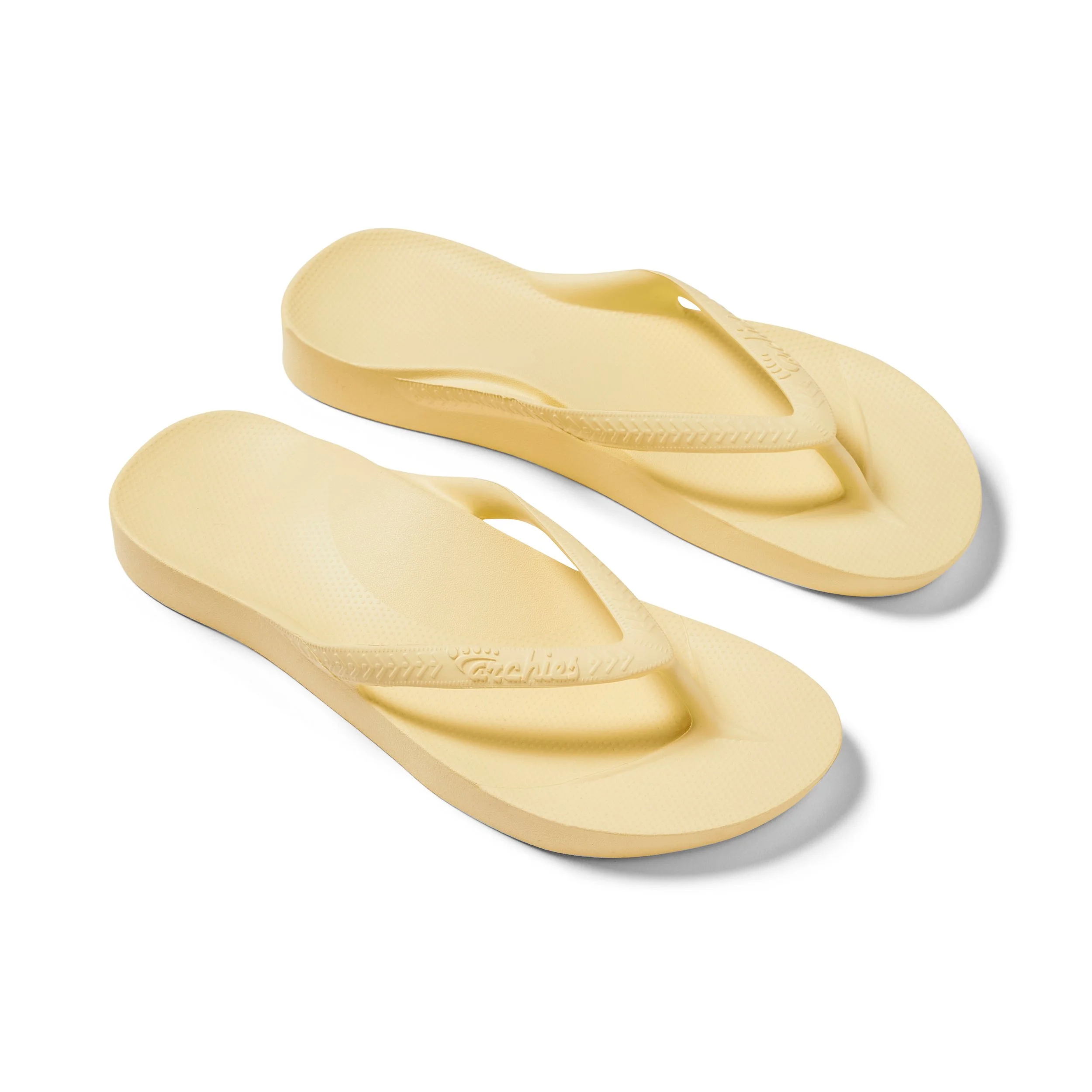Archies arch support thongs Lemon top 3_4.jpg