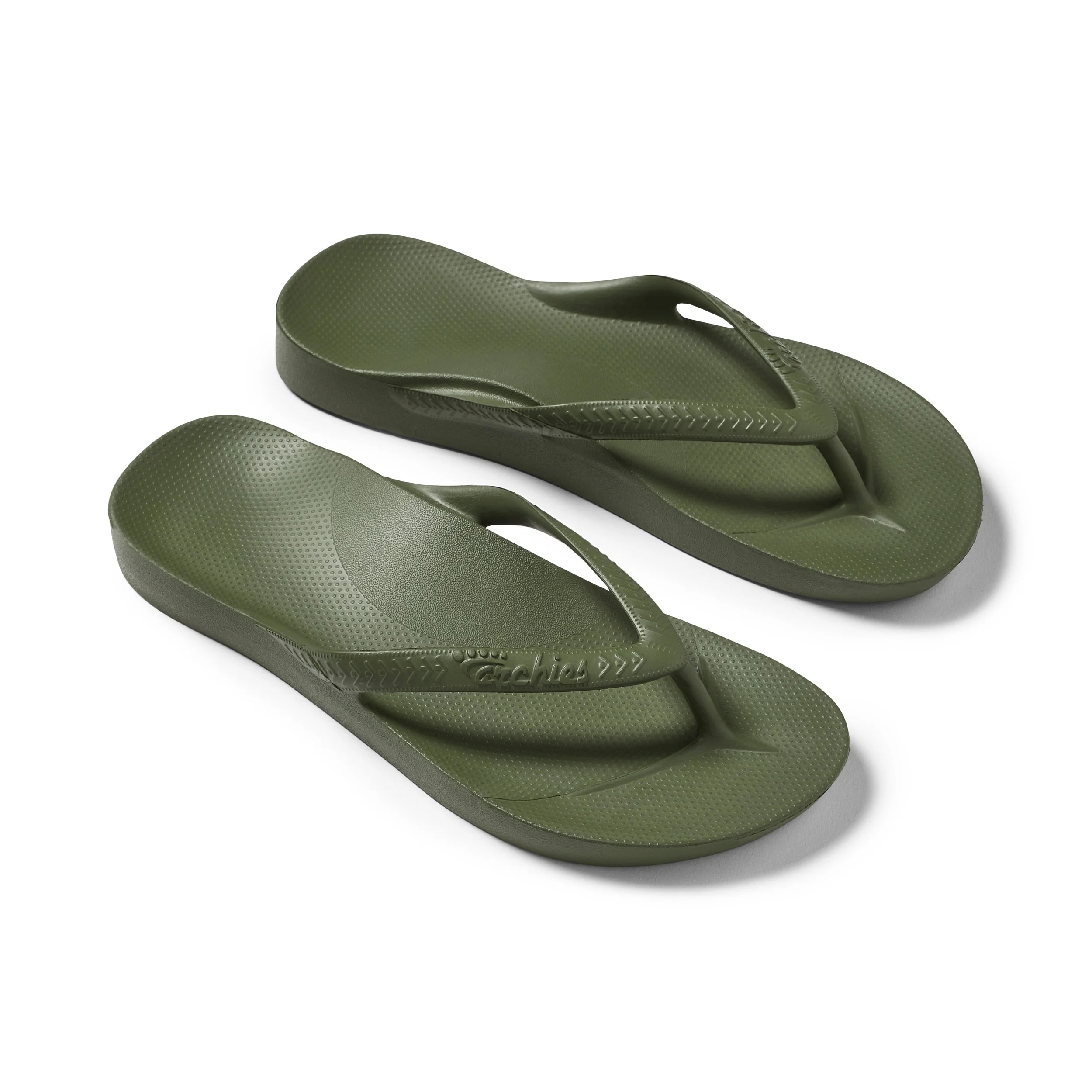 Archies arch support thongs Khaki top 3_4.jpg