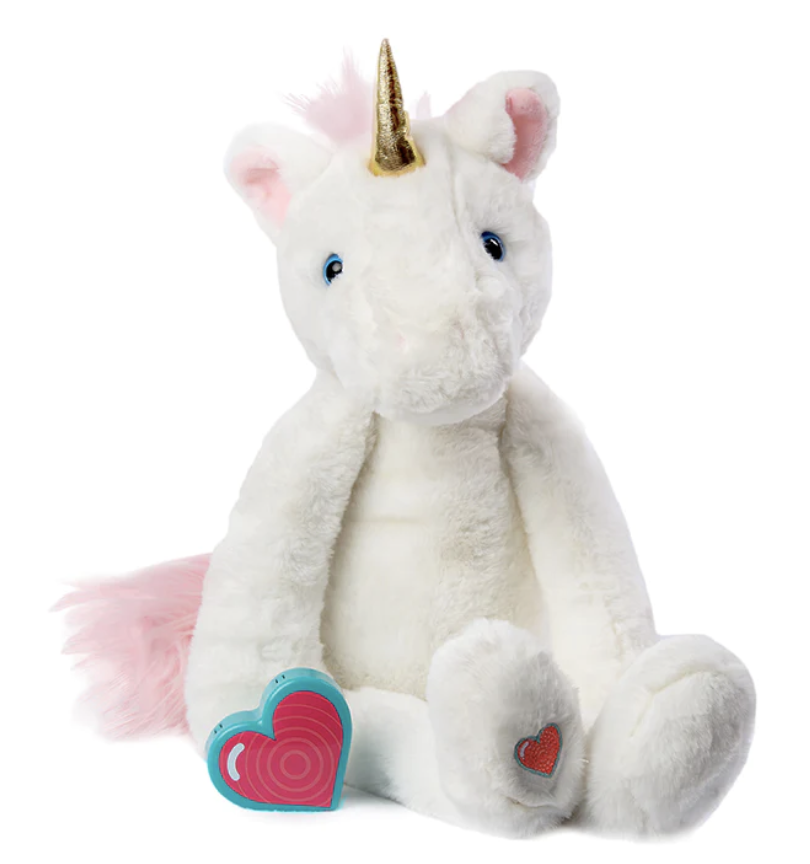 Vintage Unicorn Heartbeat Bear