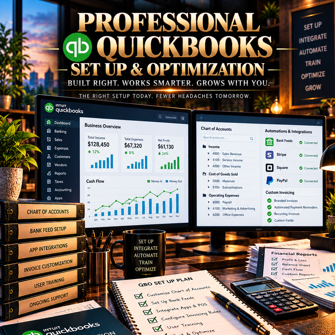 Professional QuickBooks Set Up & Optimization