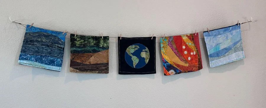 Quilted prayer flags