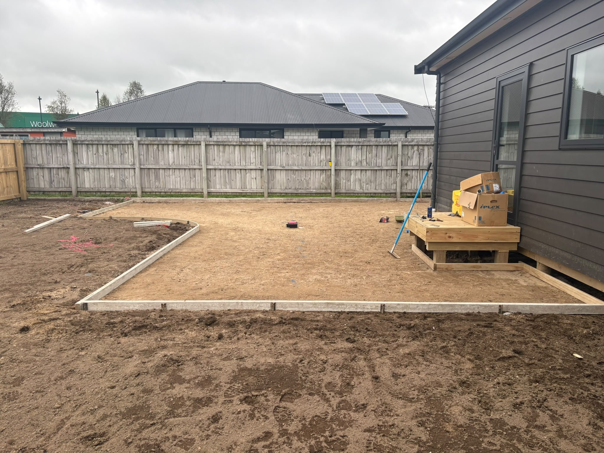 Rouse contracting LTD driveway boxing and foundations