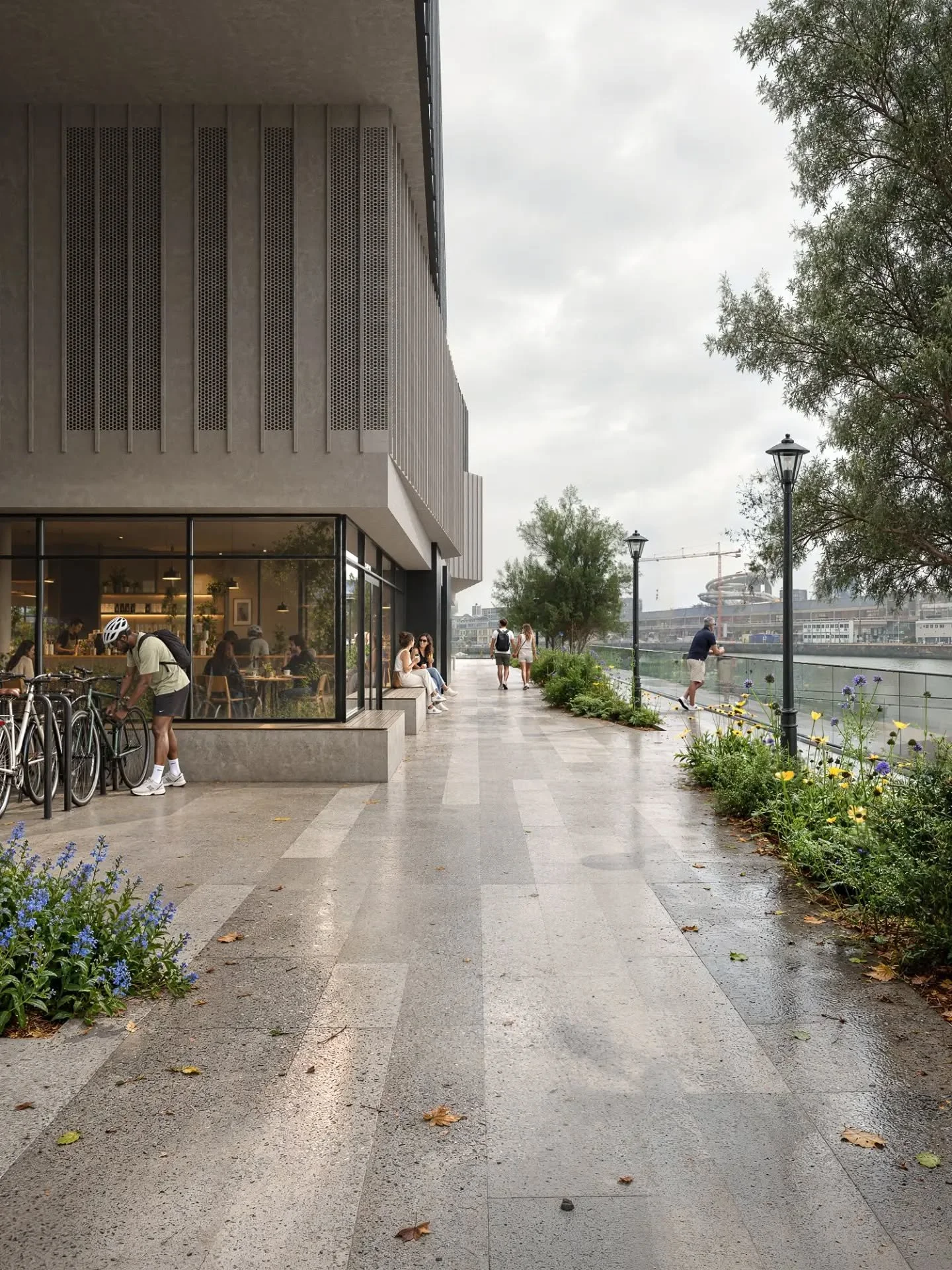 T&eacute;rreo livre como continuidade do espa&ccedil;o p&uacute;blico

---

Open ground floor as an extension of the public space.

Rotterdam Building

Visualization by @fremizstudio

#architecture #landscapedesign #facadedesign #archviz #architectur