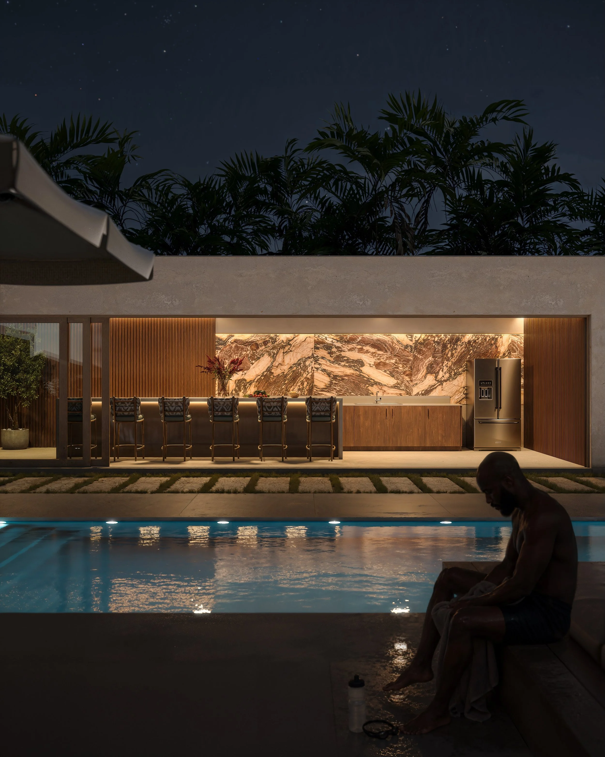 &Aacute;rea gourmet e piscina - Edif&iacute;cio Terrazzo

---

Gourmet area and pool - Terrazzo Building

Visualization and design by @fremizstudio 

#InteriorDesign #DesigndeInteriores #archviz #Architecture #ArchitecturePhotography @cgtop @renderbo