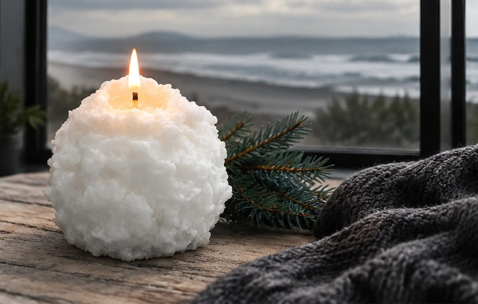 Snowball Candle