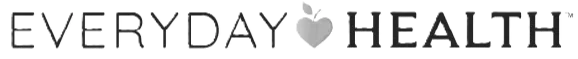 Logo with the words 'Everyday Health' and a heart symbol in the middle.