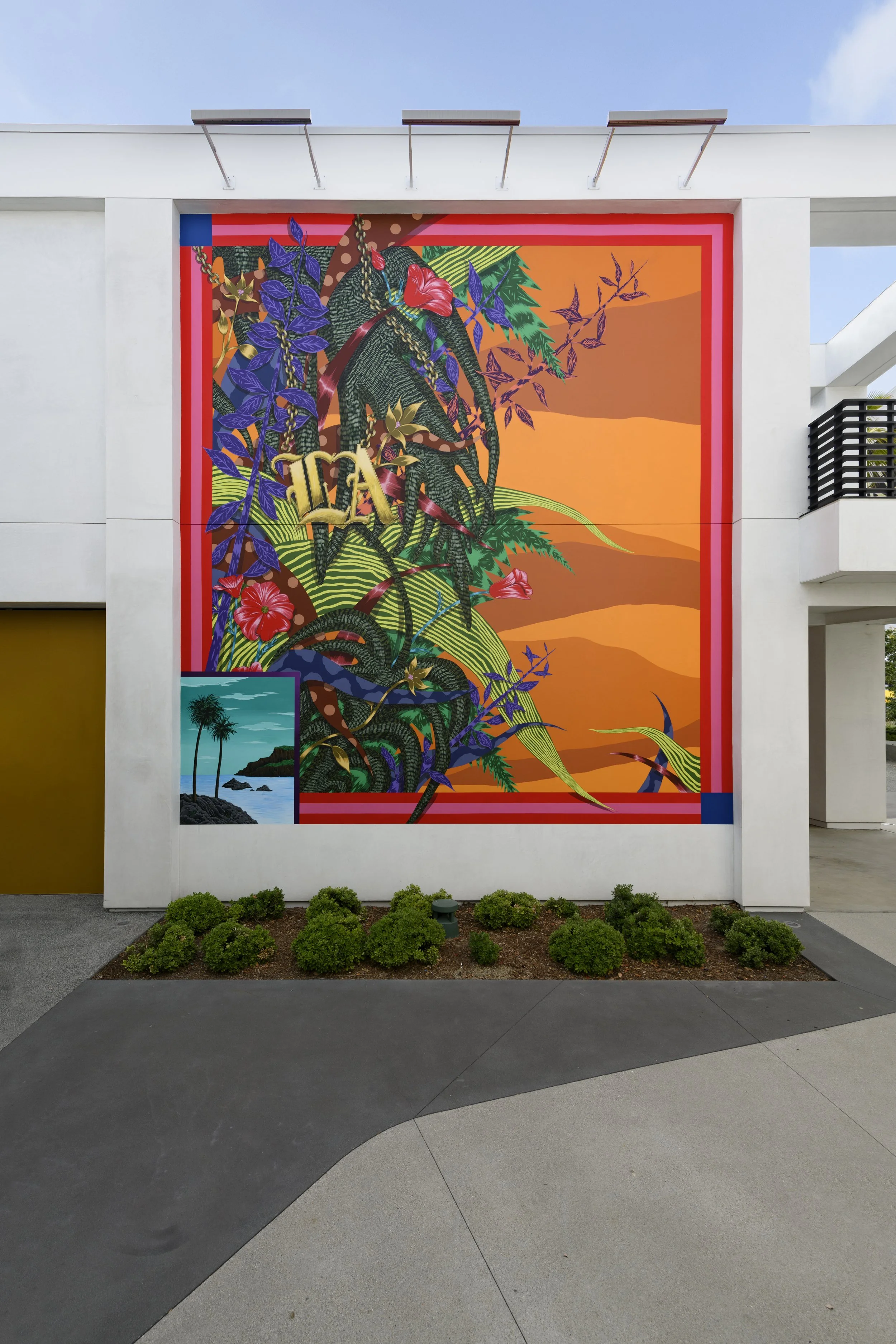 From LA With Love, 2023
Acrylic paint on wall
24' x 21'
Sofi Stadium, Hollywood Park in Inglewood, CA.