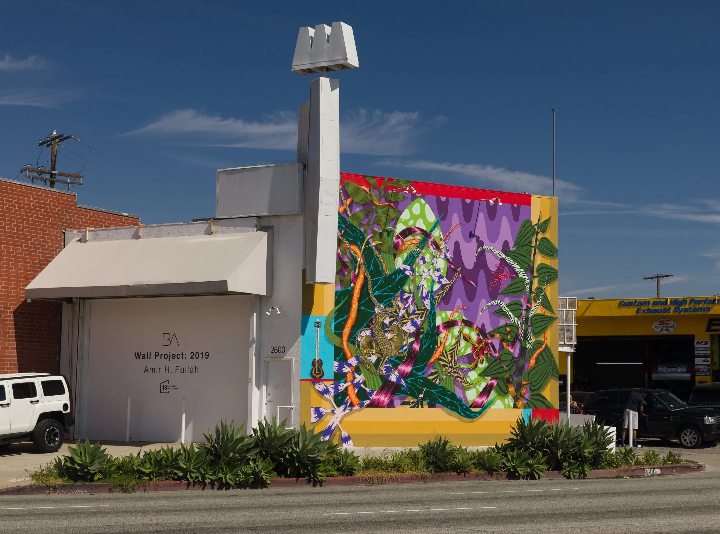 Songs For My Father, Bouquets For My Mother, 2019
Spray paint and latex paint
15’ x 20’
Culver City, CA


