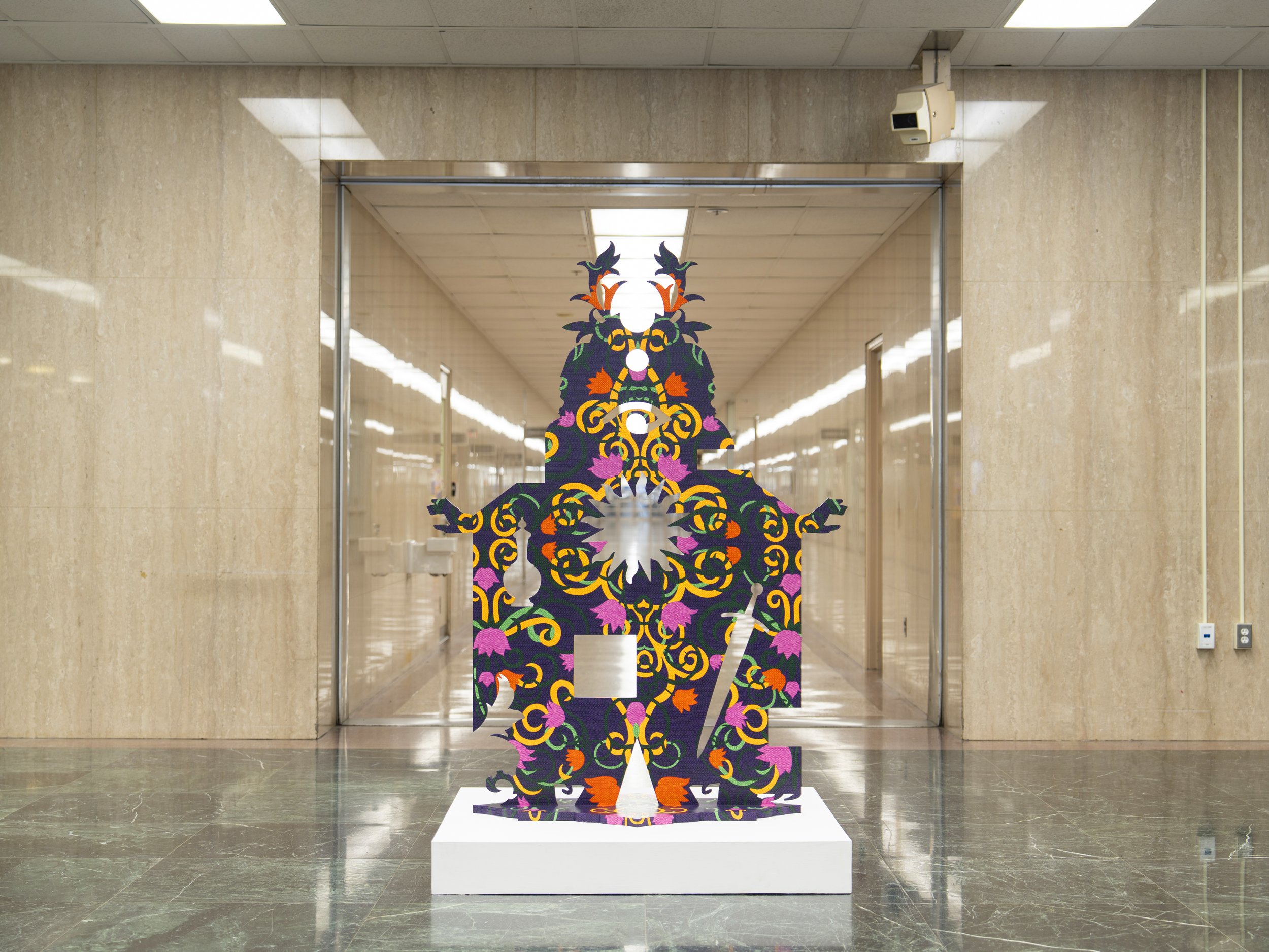 Two Of Me, 2026
Acrylic, Aluminum, Hardware
72”x53”
Installed at the Kenneth Hahn Hall Of Administration, Los Angeles, CA