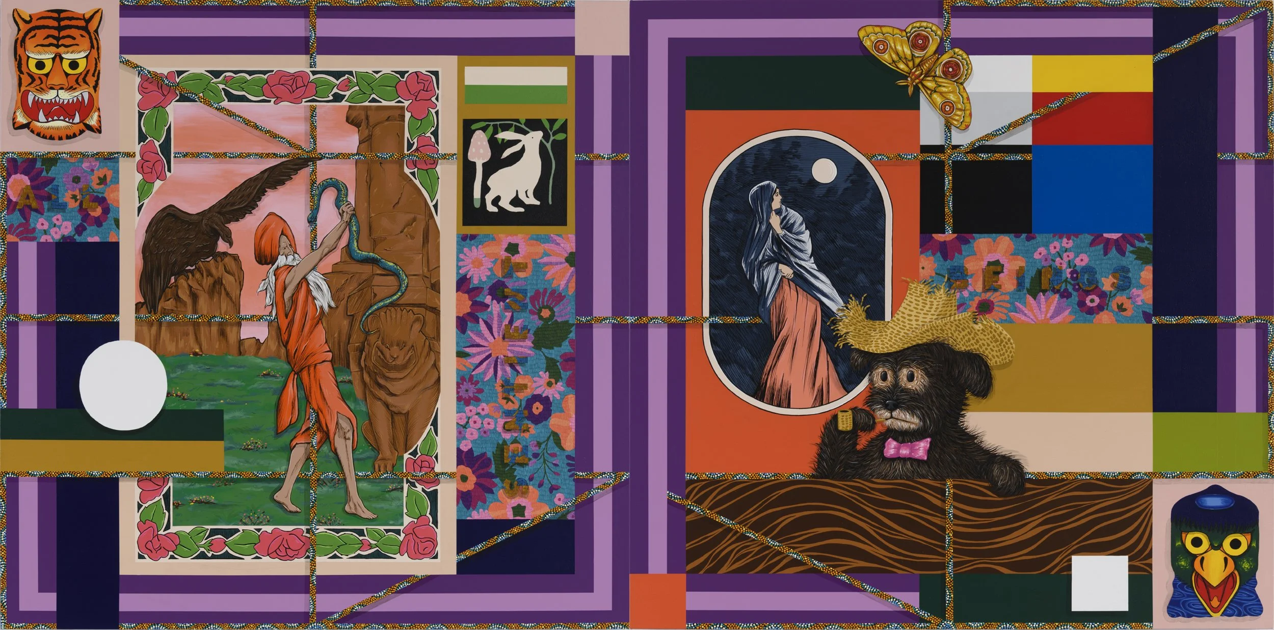 All Sentient Beings, 2022
Acrylic on canvas
5'x10'