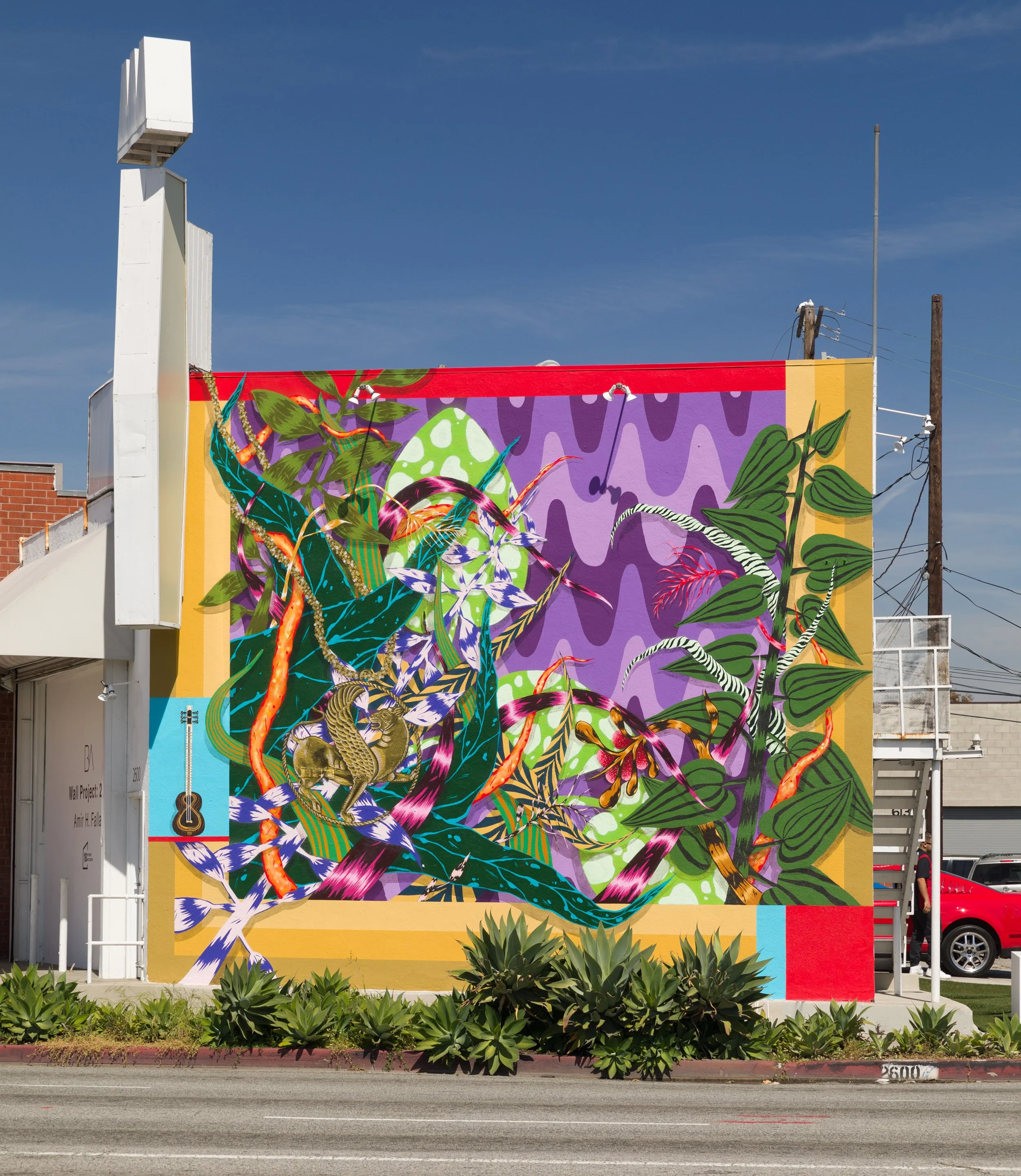 Songs For My Father, Bouquets For My Mother, 2019
Spray paint and latex paint
15’ x 20’
Culver City, CA