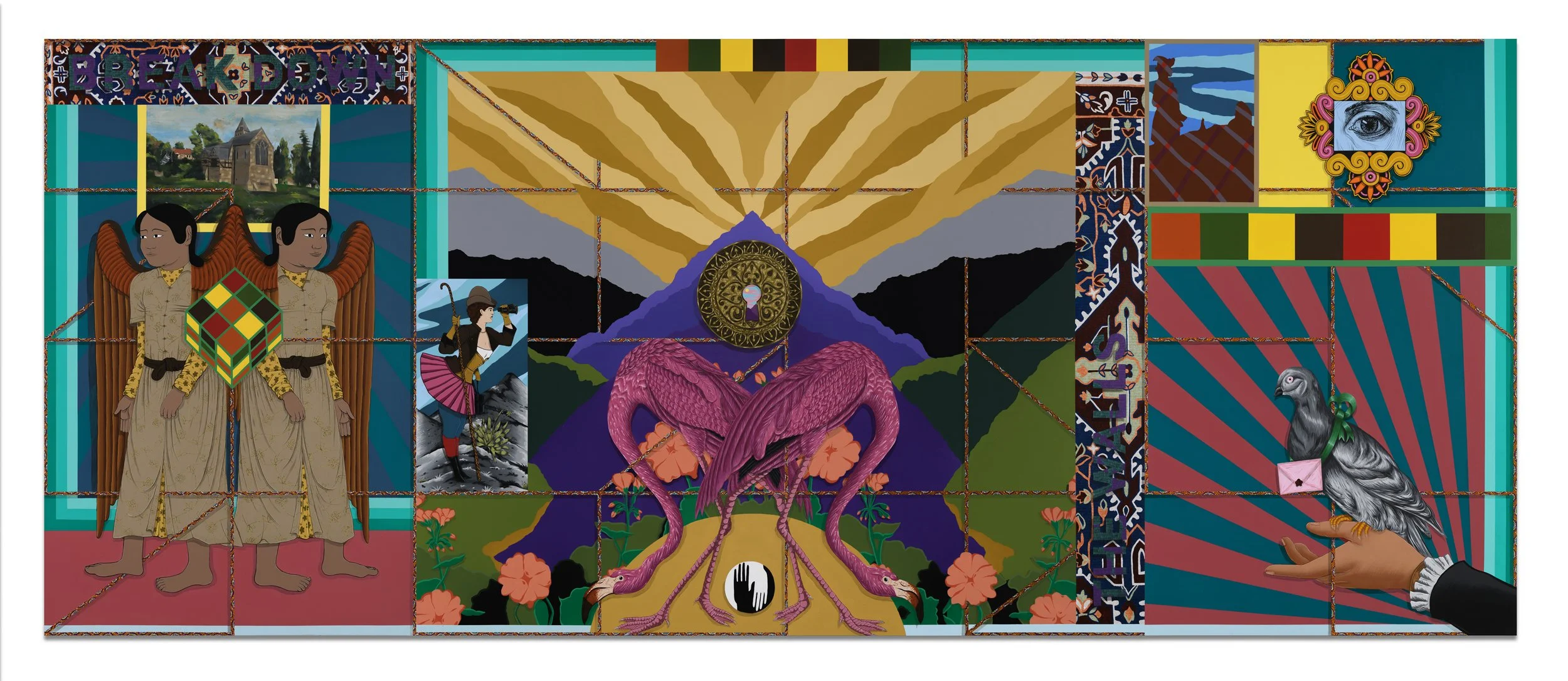 Break Down The Walls, 2022
Acrylic on canvas
8’x20’