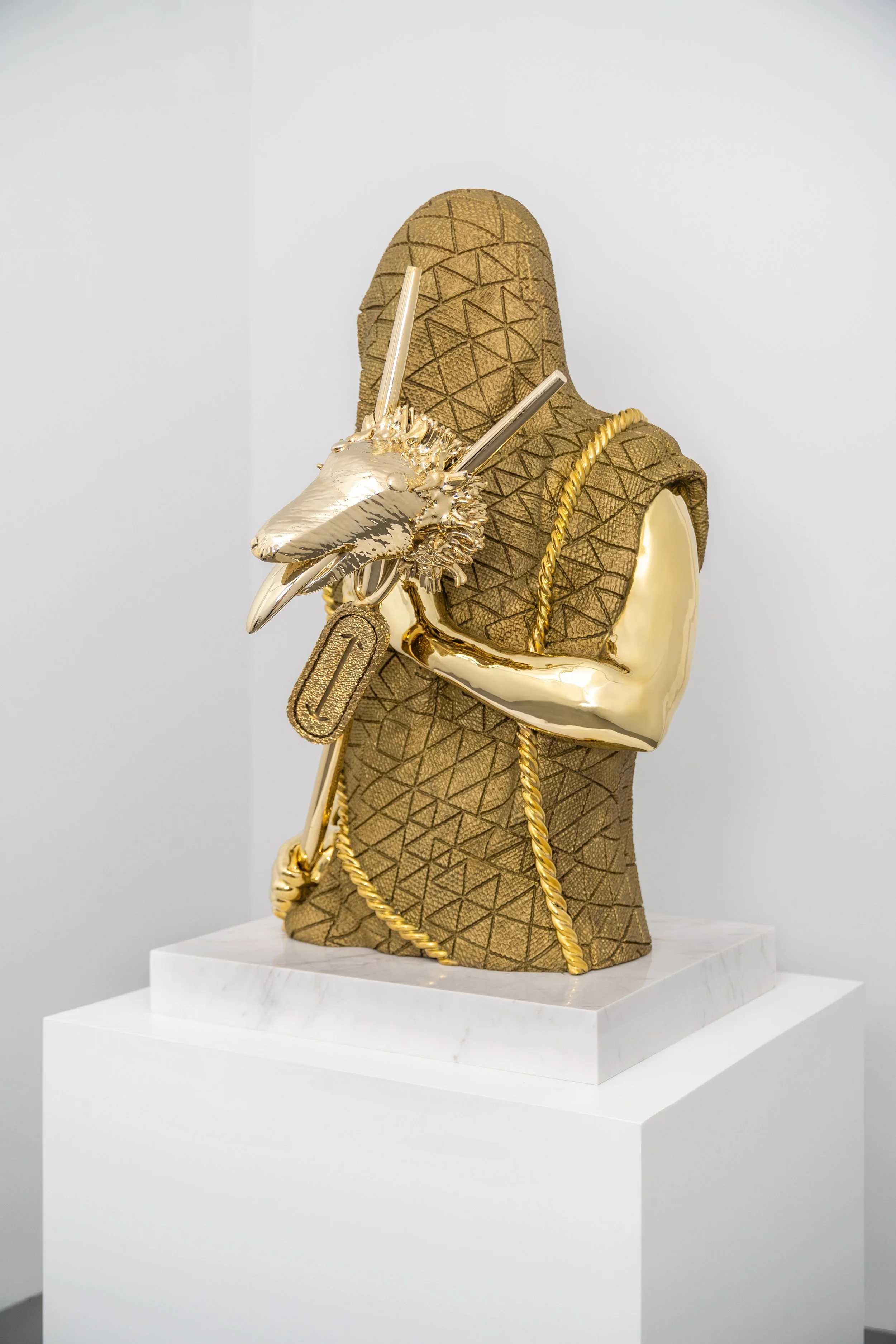 Midnight Rider, 2024,
Bronze, Steel, Marble
75"×33"×29"