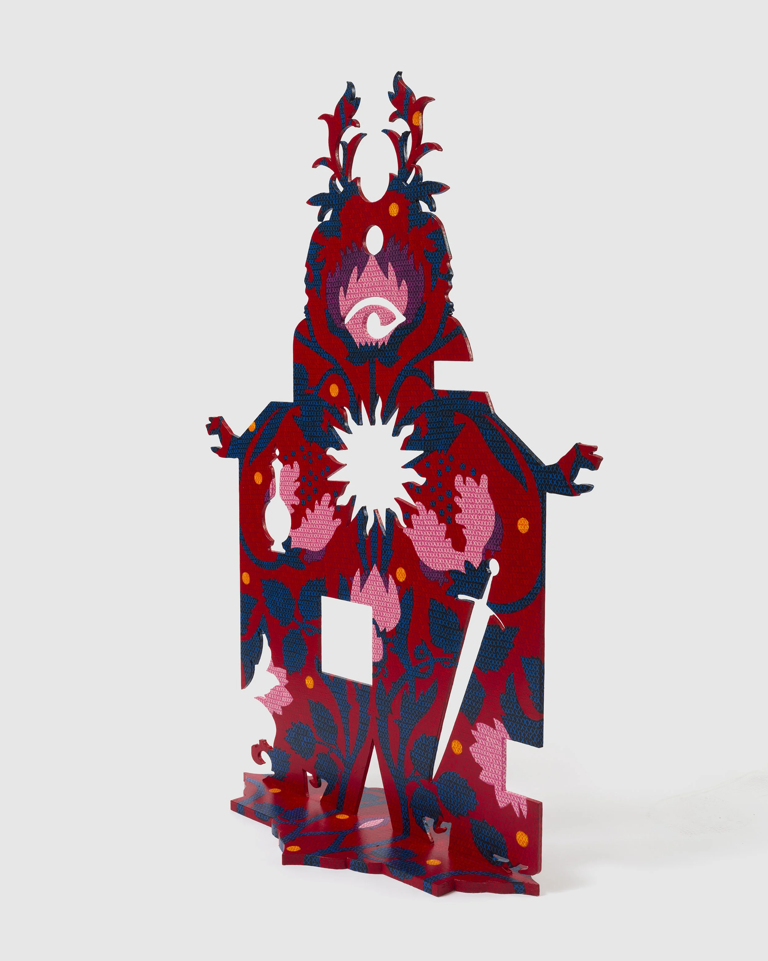 Boom And Bloom, 2026,
Acrylic on aluminum and hardware,
36 "x 26" x 11"