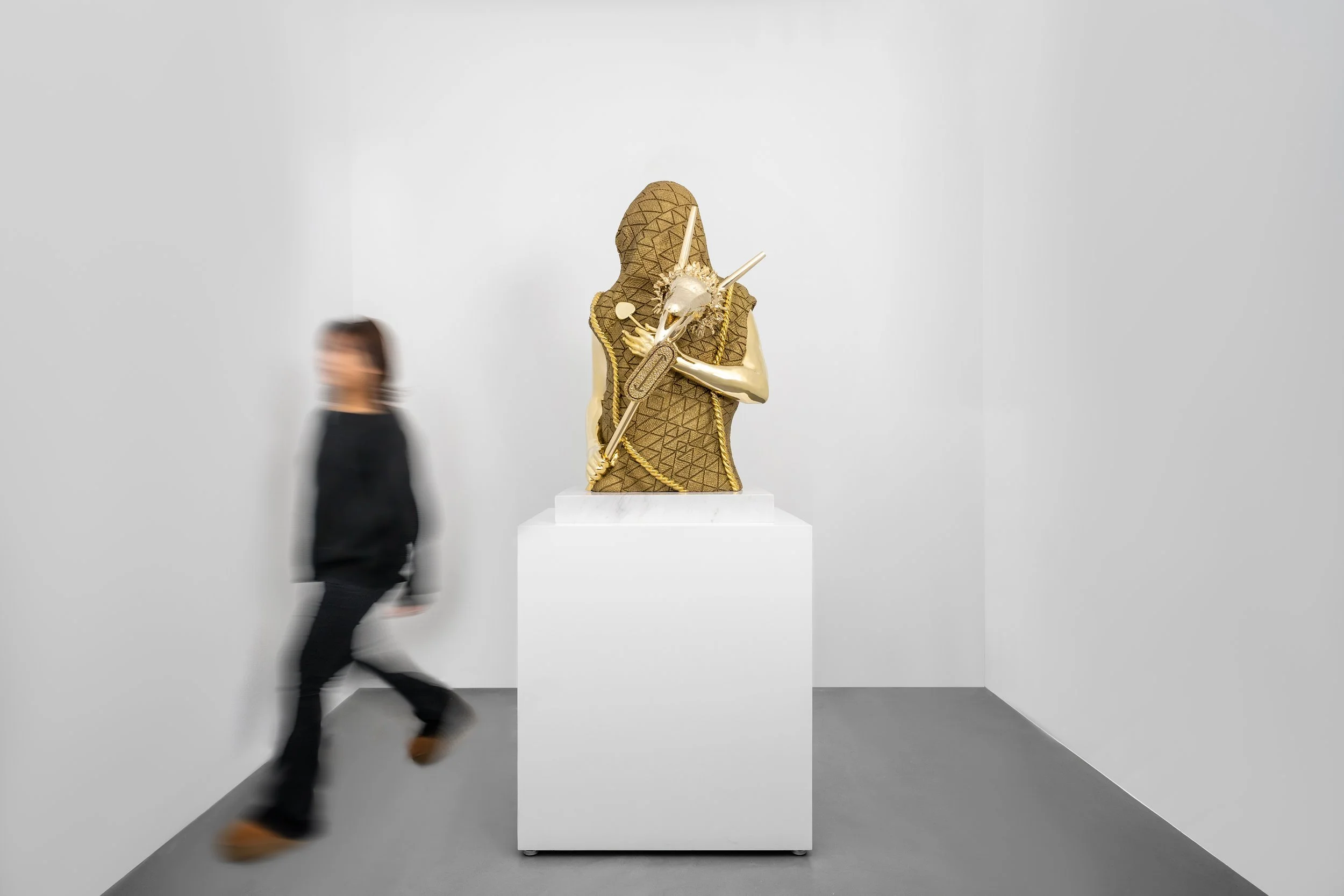 Midnight Rider, 2024,
Bronze, Steel, Marble
75"×33"×29"