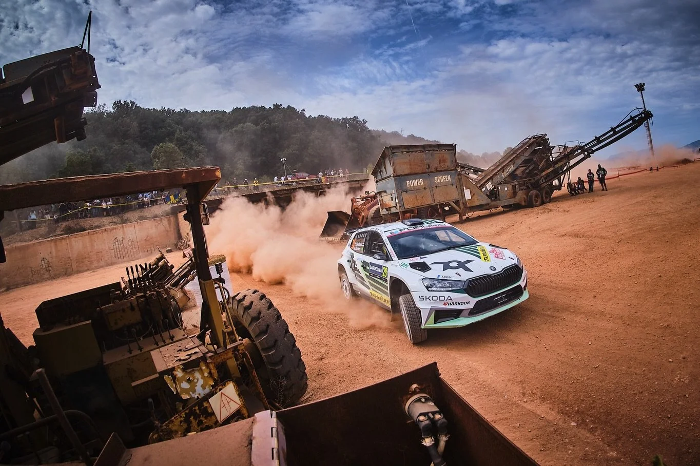 Morning loop of friday dusted in Rally Italia Sardegna! Currently holding P2 in WRC2 with 7,1 second gap to the lead! 

Tricky roads with a lot of sharp cuts and possible puncture risks. We managed to avoid problems on the morning loop. Car is feelin