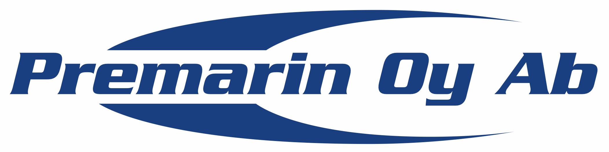Premarin Oy Ab logo with stylized blue wave design