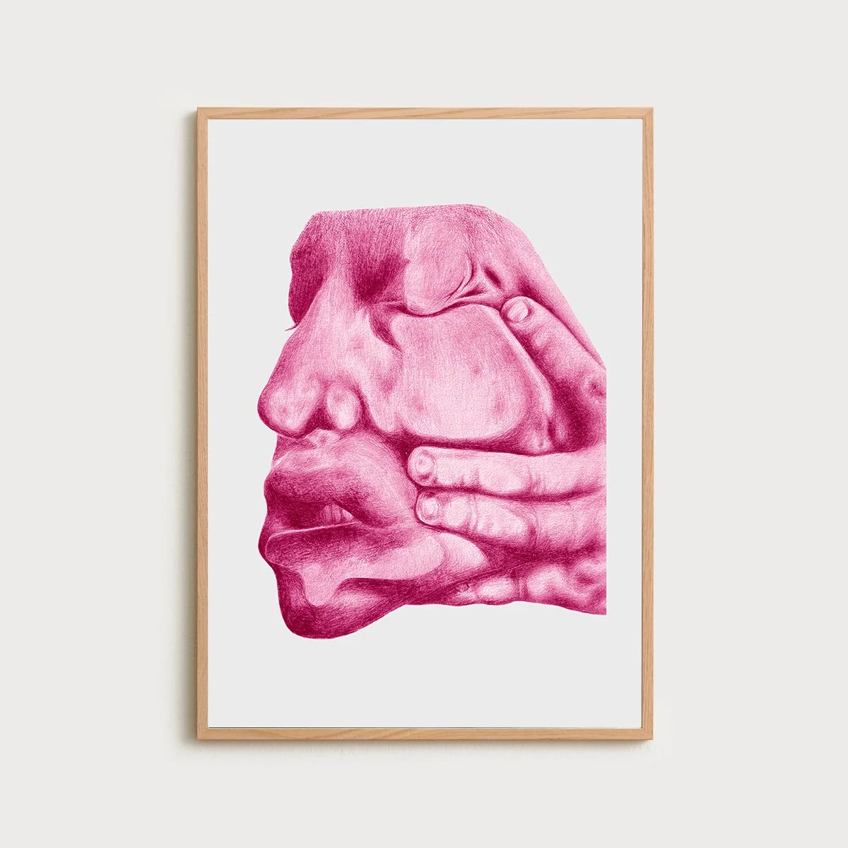 'Playdough' - Vibrant Pink Giclee Print