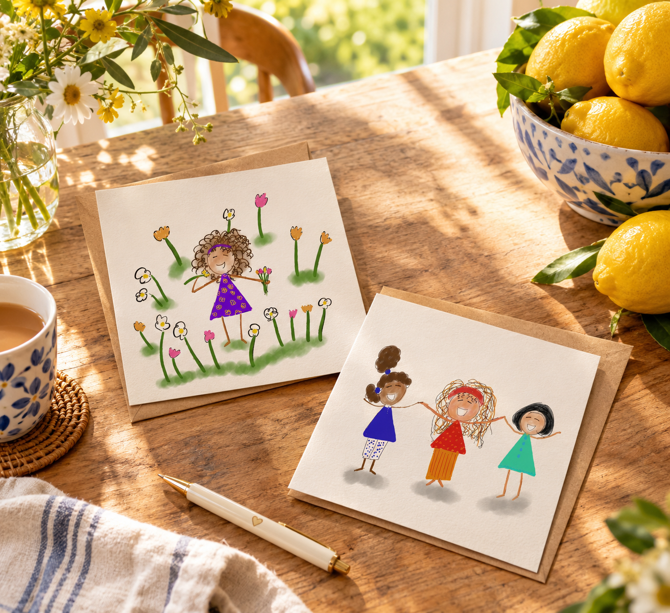 Gentle January cards - Pack of 2