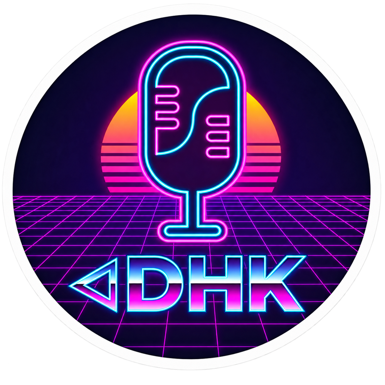 ADHK Retro Sunrise Sticker