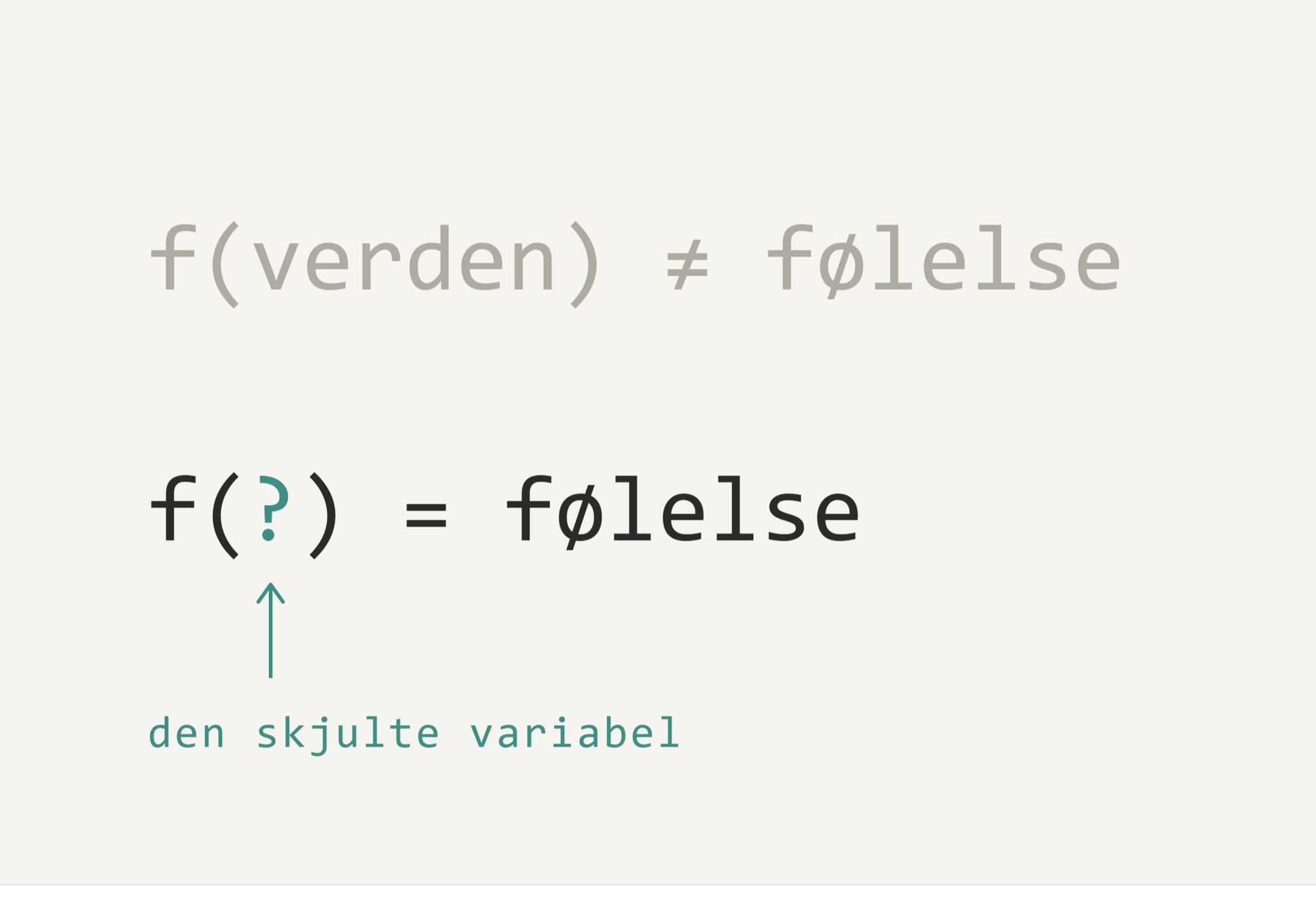 Den skjulte variabel i arbejdslivet