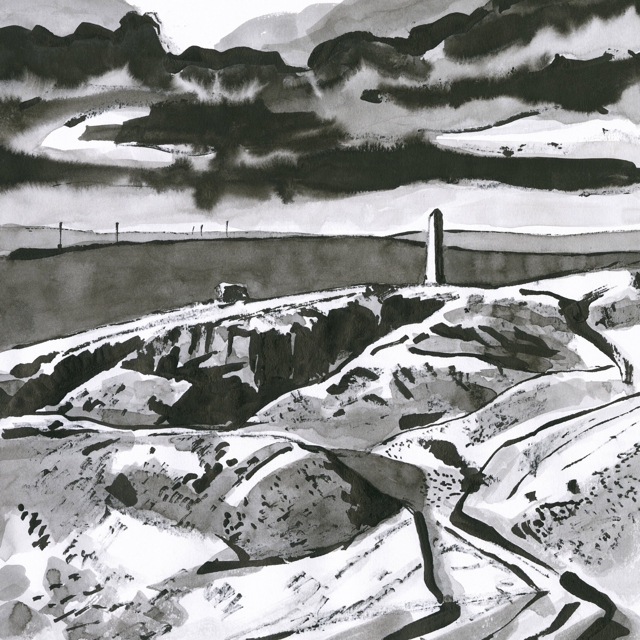 Fritz-Fitton-Art-Original-Sketch-Saddleworth-War-Memorial.jpg