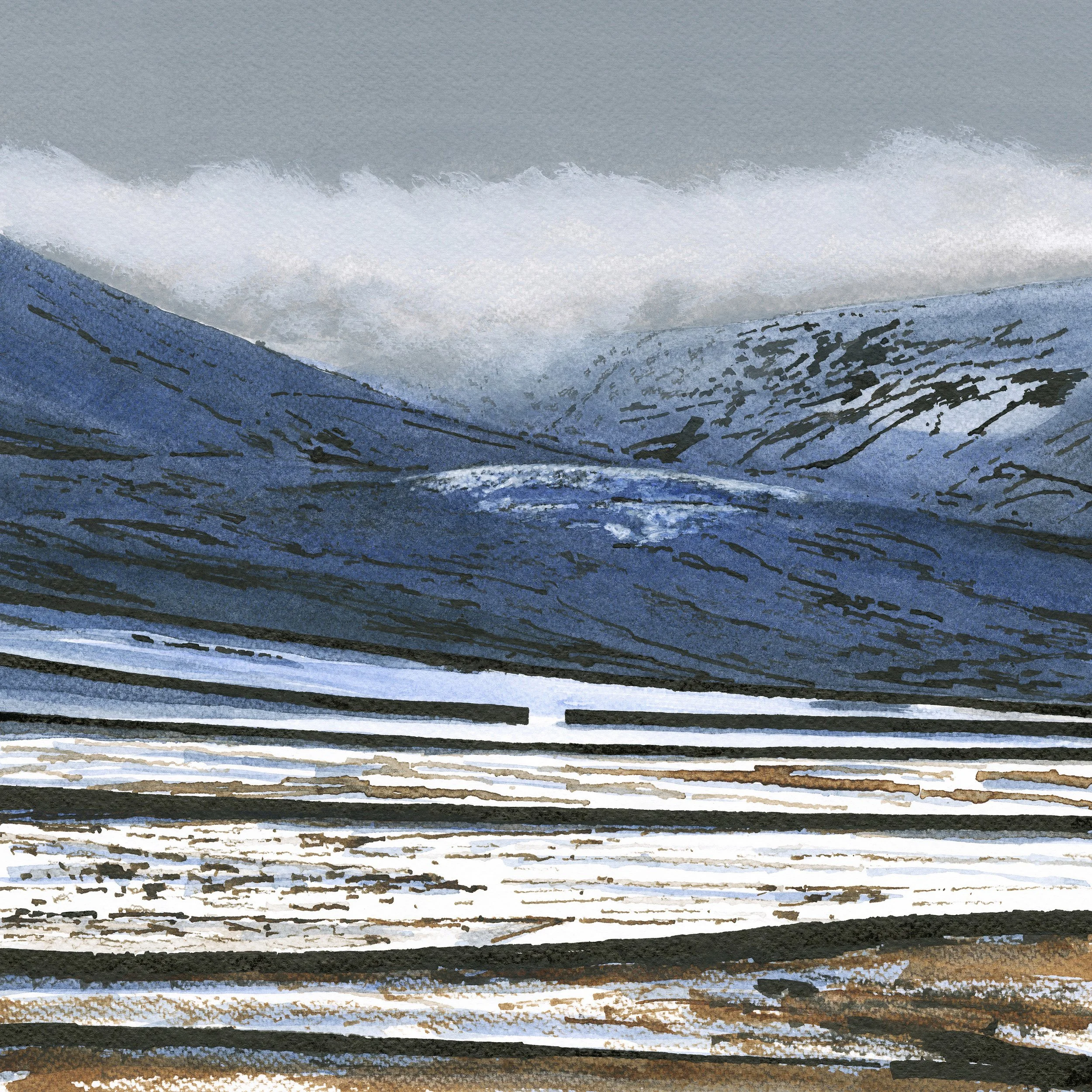 Mad As The Mist And Snow - Hart Hill And Issues Clough. 30 x 30 cm