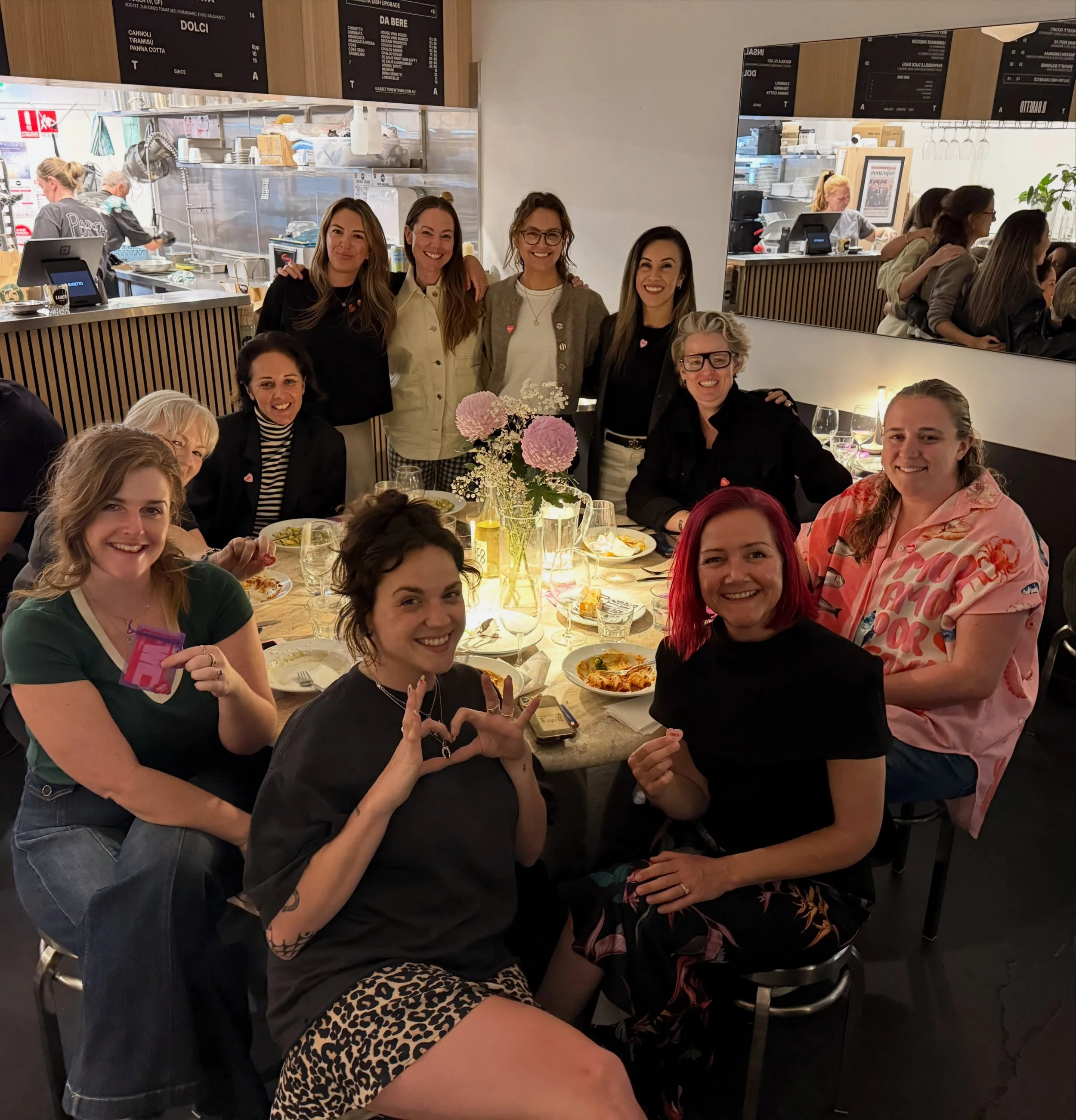 When two families that I&rsquo;m fiercely proud of collide 💞

Last week the FWD: Sydney fam met my big beautiful Italian famiglia at @ilbaretto.newtown. Mountains of pasta and sparkling conversations were had at our family jewel 🍝🍷

Freelancing / 