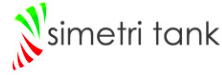 Logo di Simetri Tank con testo e simbolo di una fiamma stilizzata in rosso, verde e bianco.