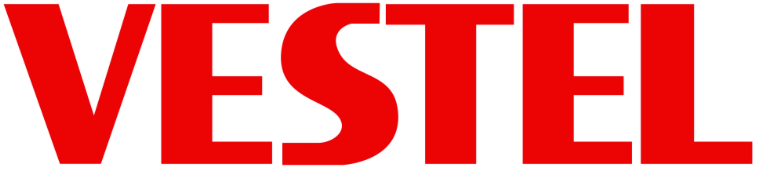 Logo con la parola 'VESTEL' in rosso.