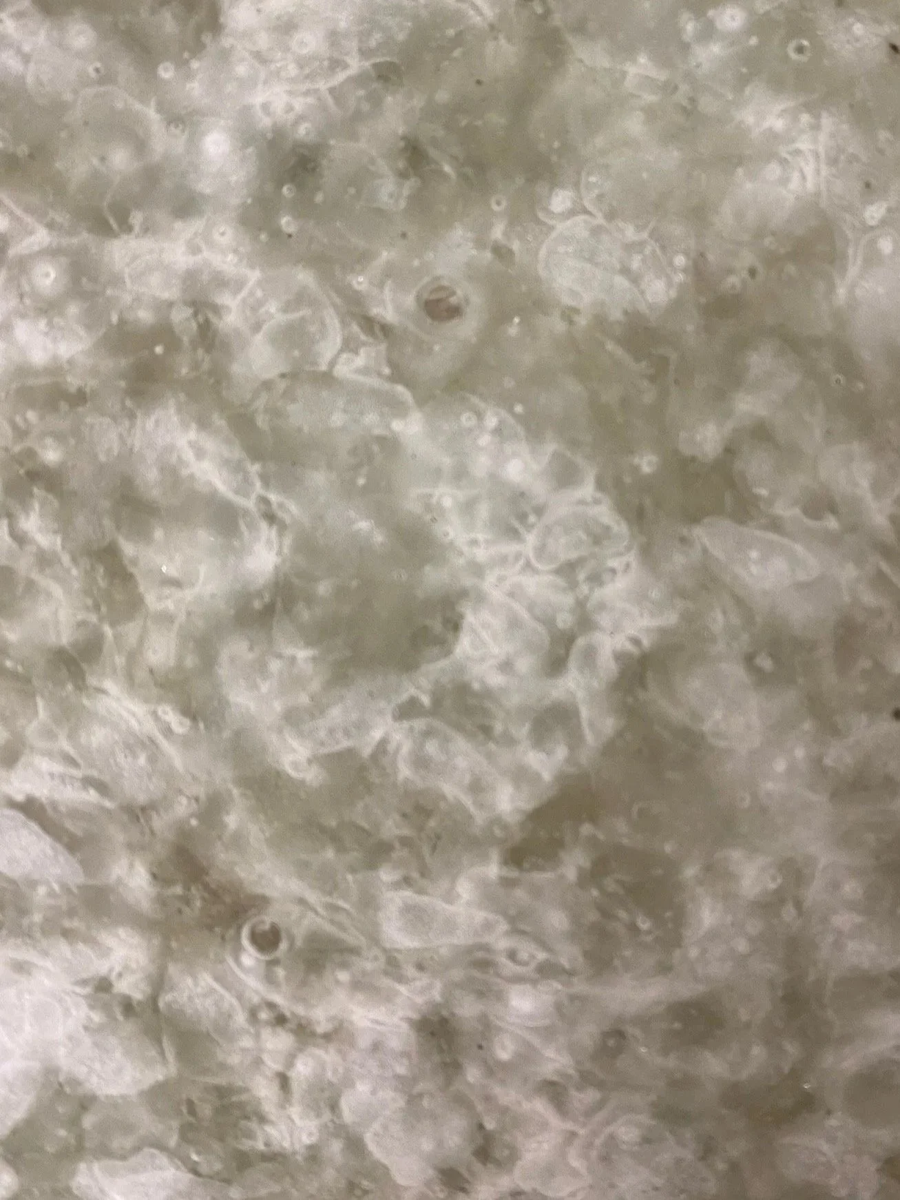 Close-up of the tiles made from recycling pharmaceutical glass waste.