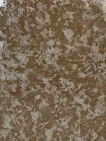 Close-up of the tiles made from recycling pharmaceutical glass waste.