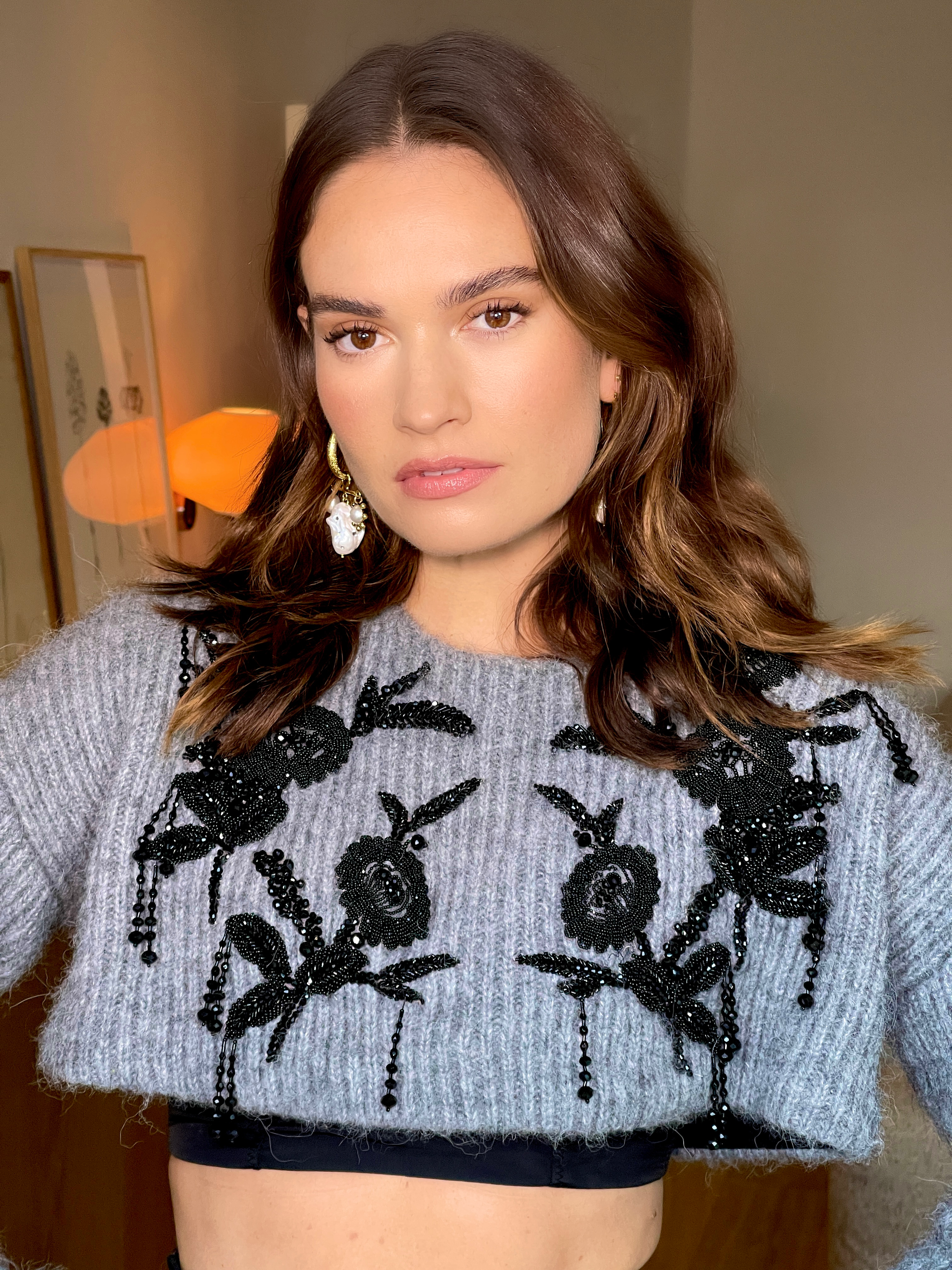 Lily James - Erdem show 