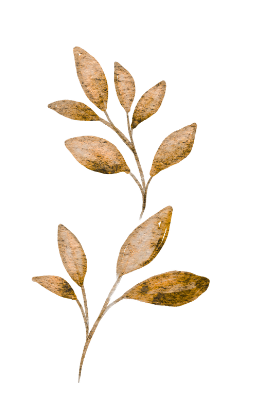 A branch with multiple goldfish leaves.
