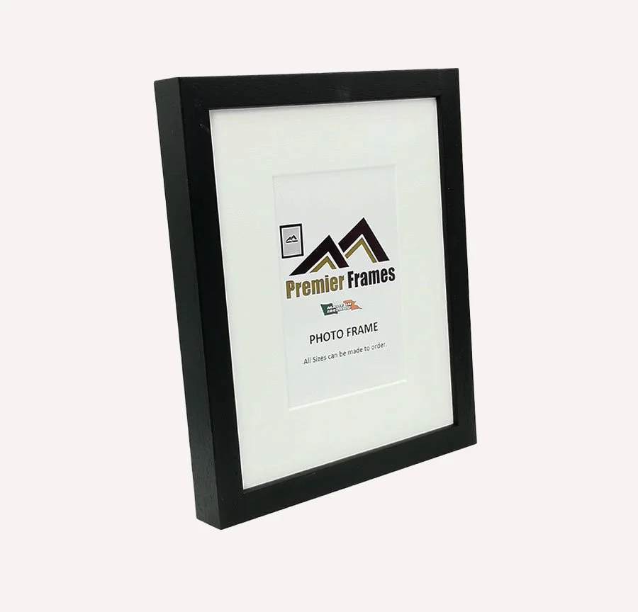 A102MBWM Black Wood Grain Frame with 2" Wide Mount