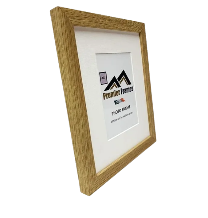 A102OVWM Smooth Finish Oak Veneer Wood Frame with 2" Wide Mount