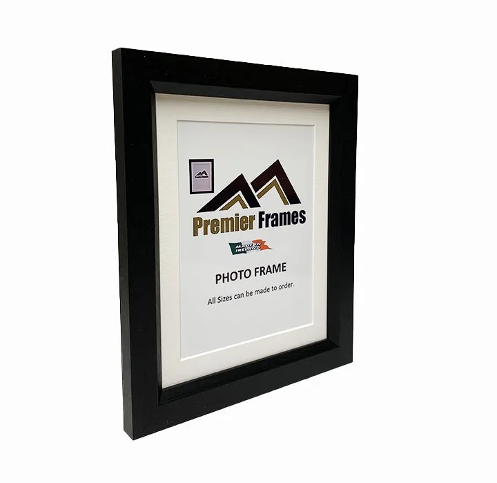 A105BM Beveled Edge Black Wood Grain 20mm Deep x 30mm on face.