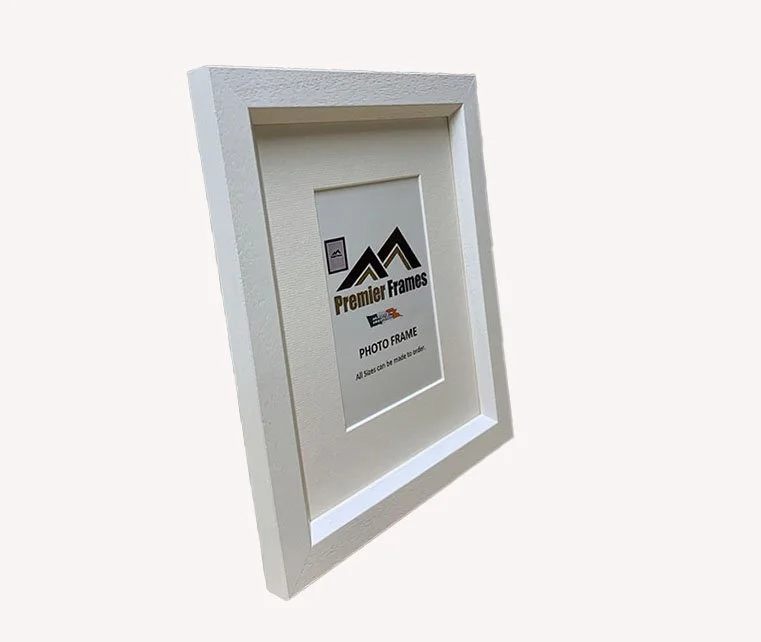 A105AW Beveled Edge Matt White Wood Grain 20mm Deep x 30mm on face.