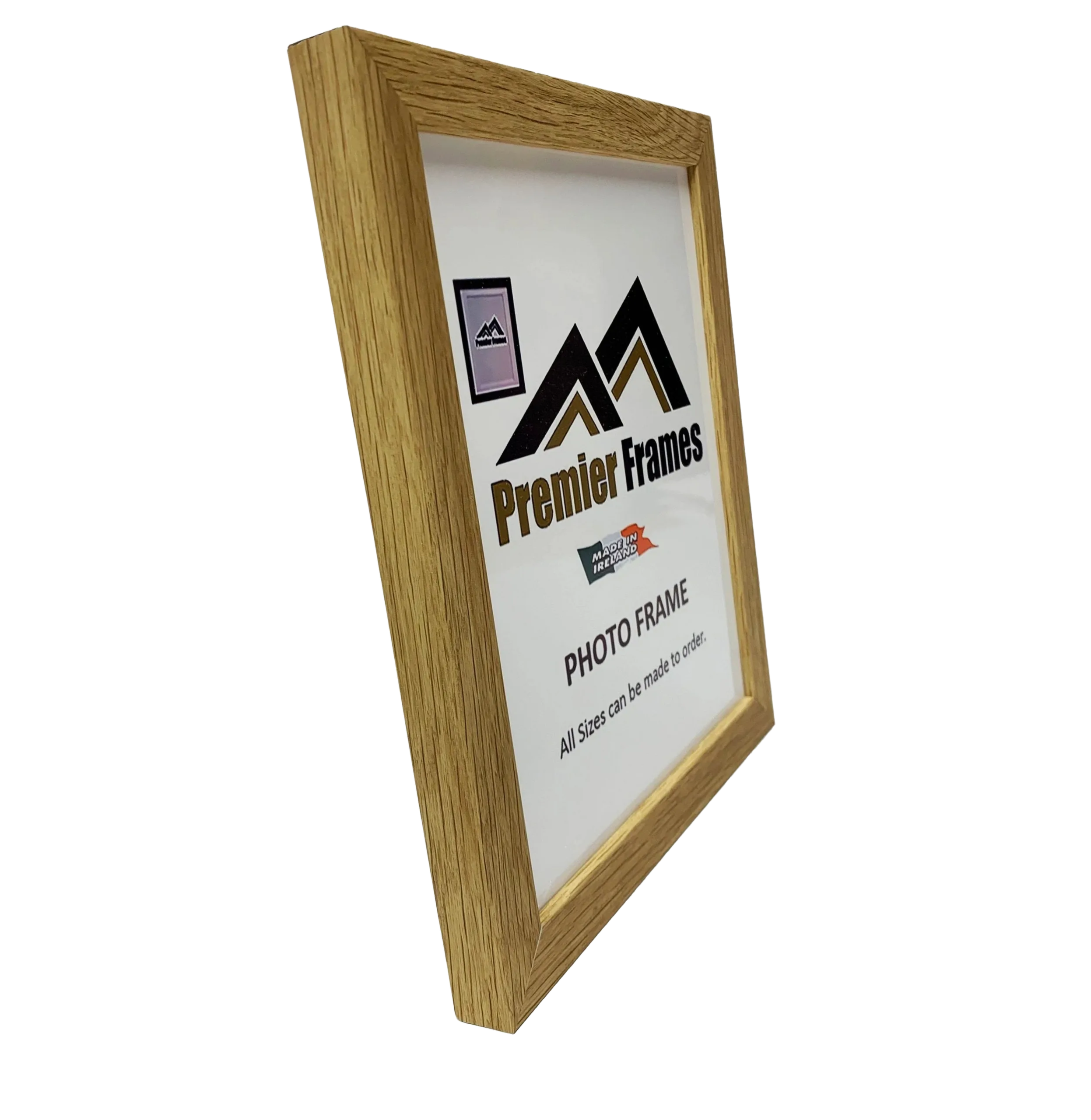 A102OV Smooth Finish Oak Veneer Wood Frame (No Mount).
