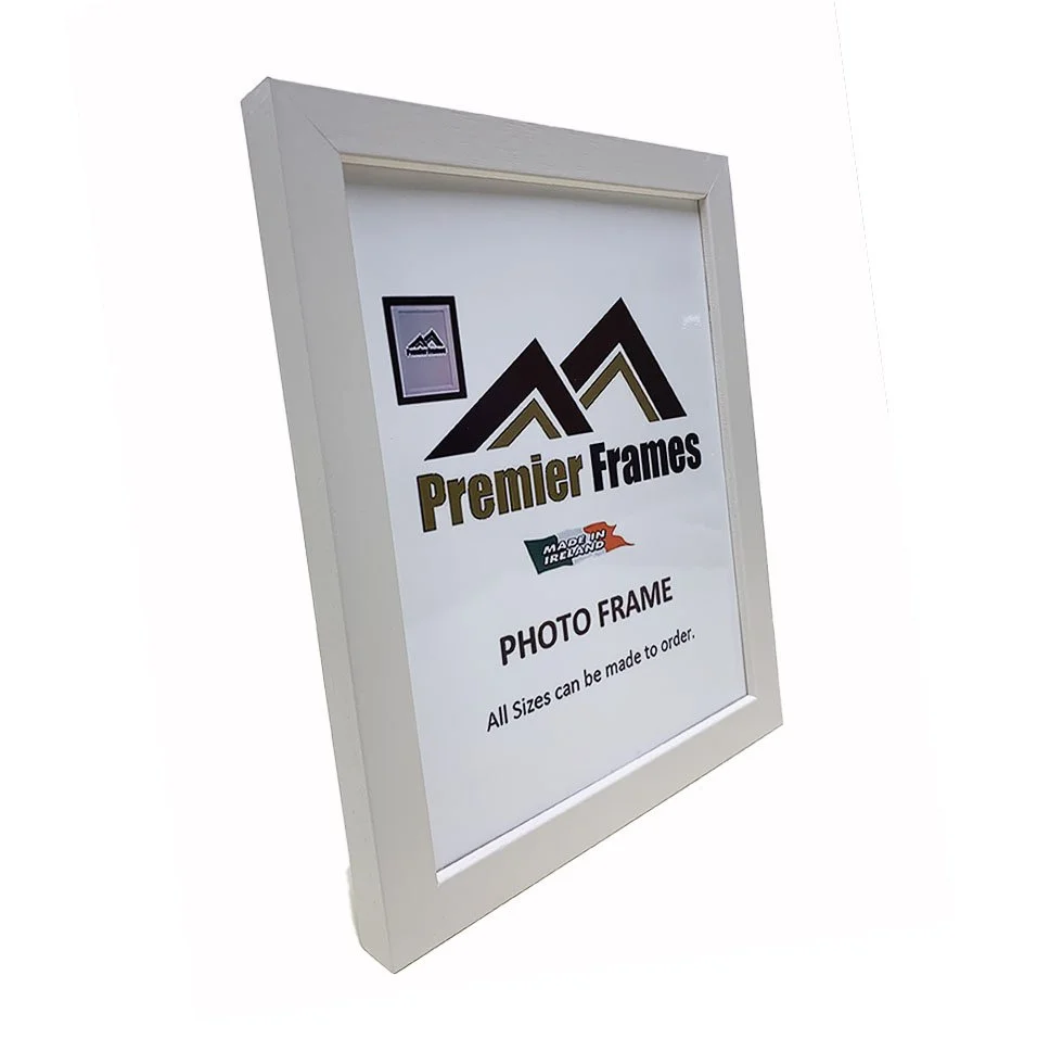 A102BV Matt Ivory (Limed White) Wood Grain Frame (No Mount)
