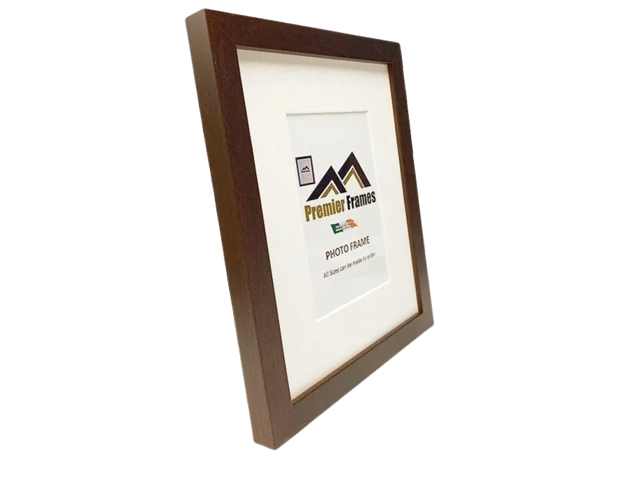 A102SBWM Smooth Finish Dark Brown Wood Frame with 2" Wide Mount