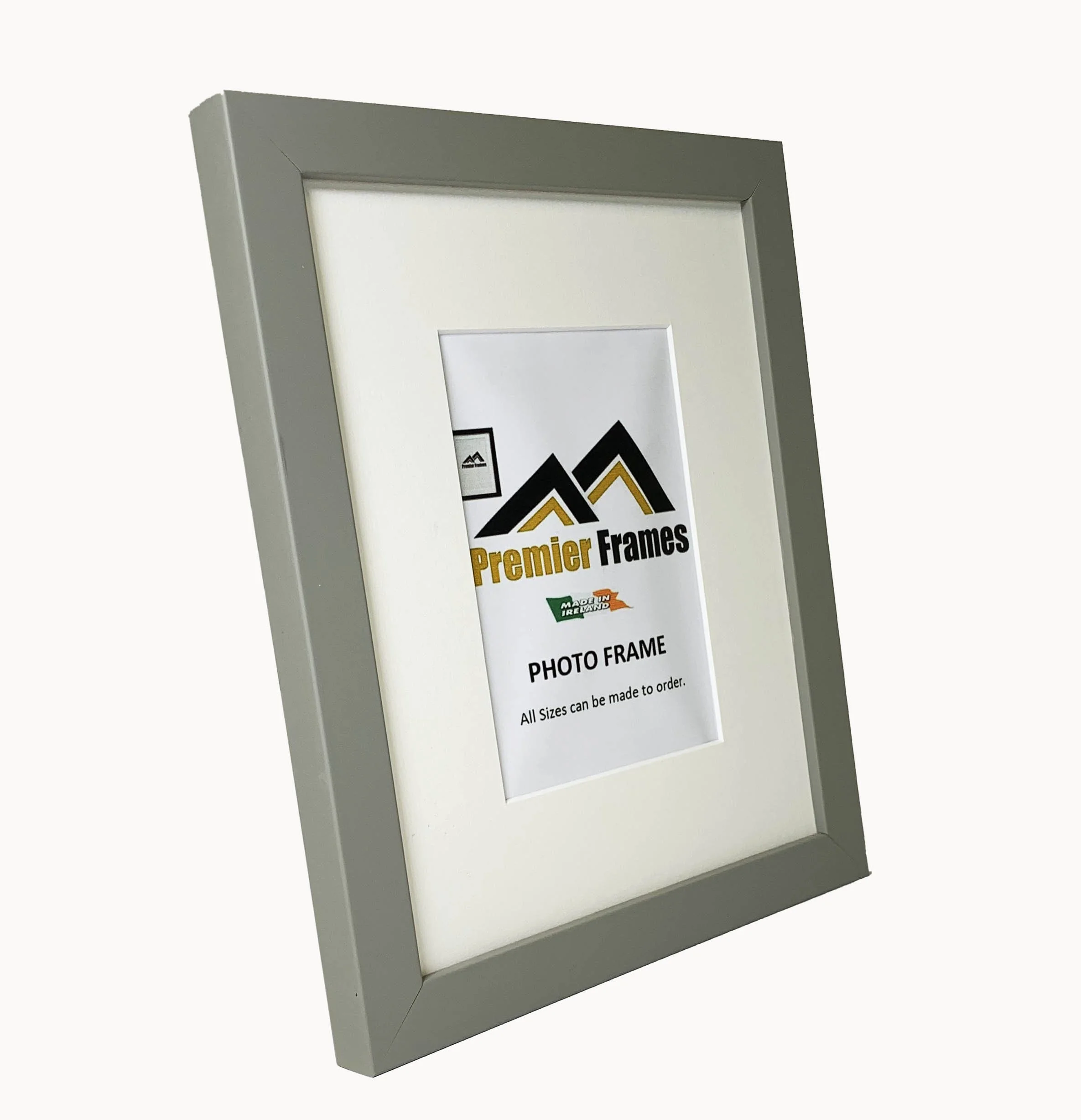 A102LGWM  Light Gray Wood Grain Frame with 2" Wide Mount