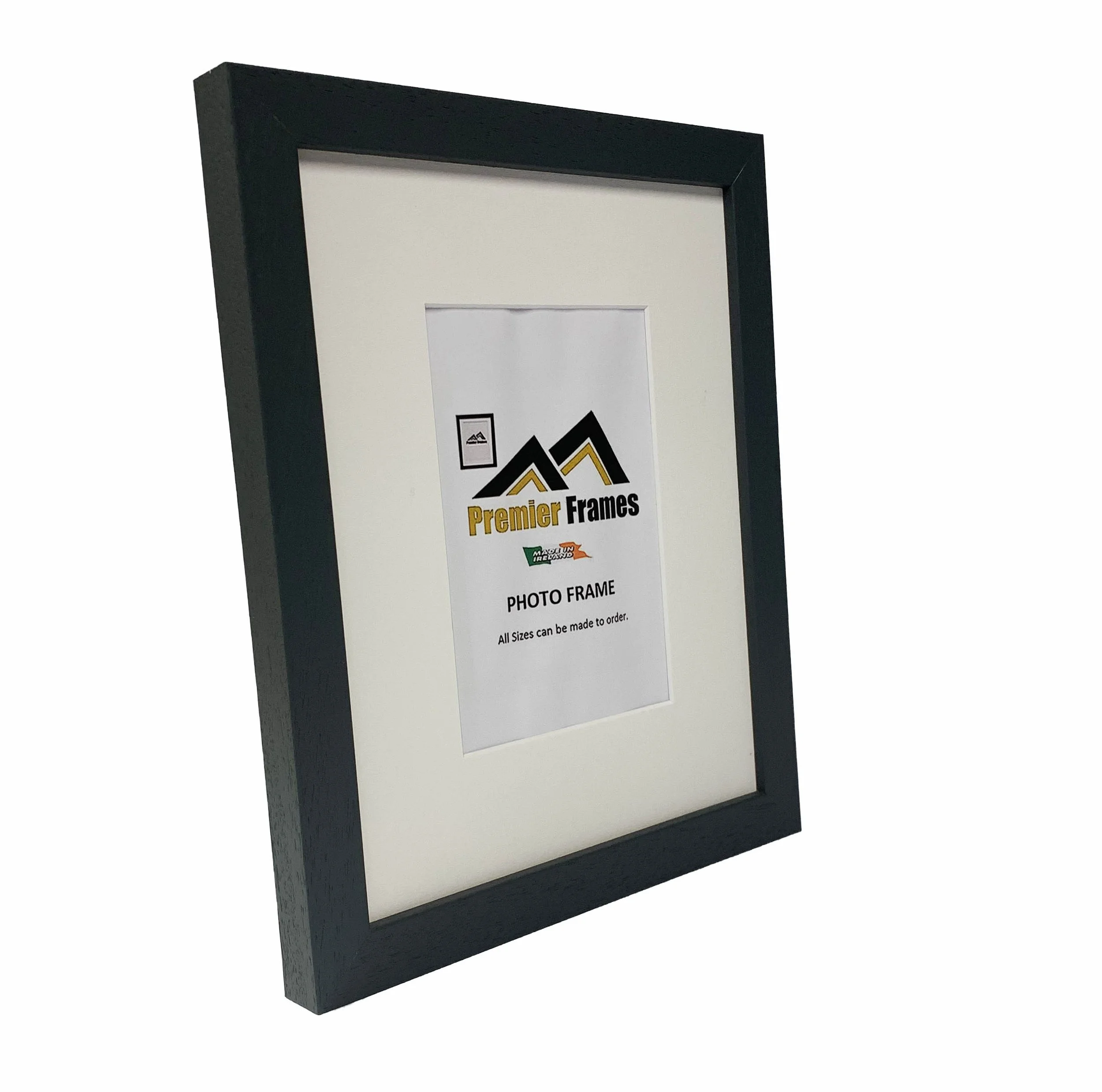 A102DGWM  Dark Gray Wood Grain Frame with 2" Wide Mount
