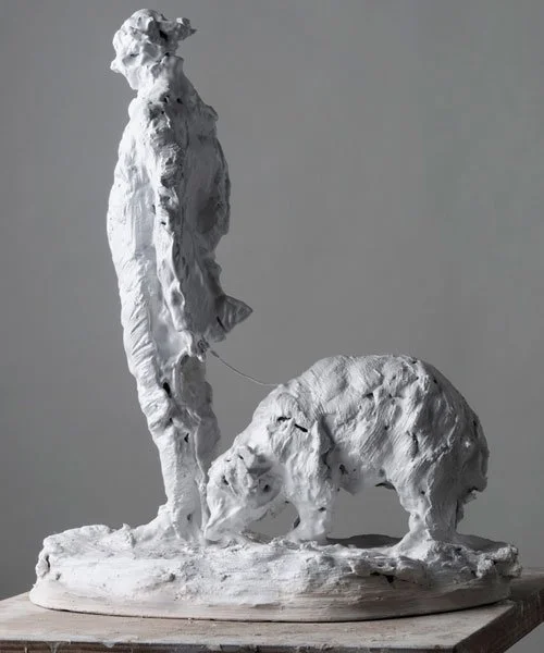 Nicola Hicks’ Small Banker I, plaster sculpture from A Walk in the Park, 2009