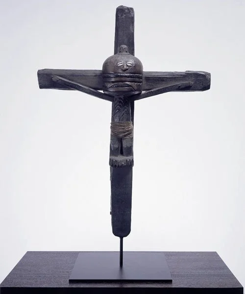 Jake and Dinos Chapman’s CFC77296660 (Cheesus Christ) from The Chapman Family Collection, painted bronze cast by Arch Bronze