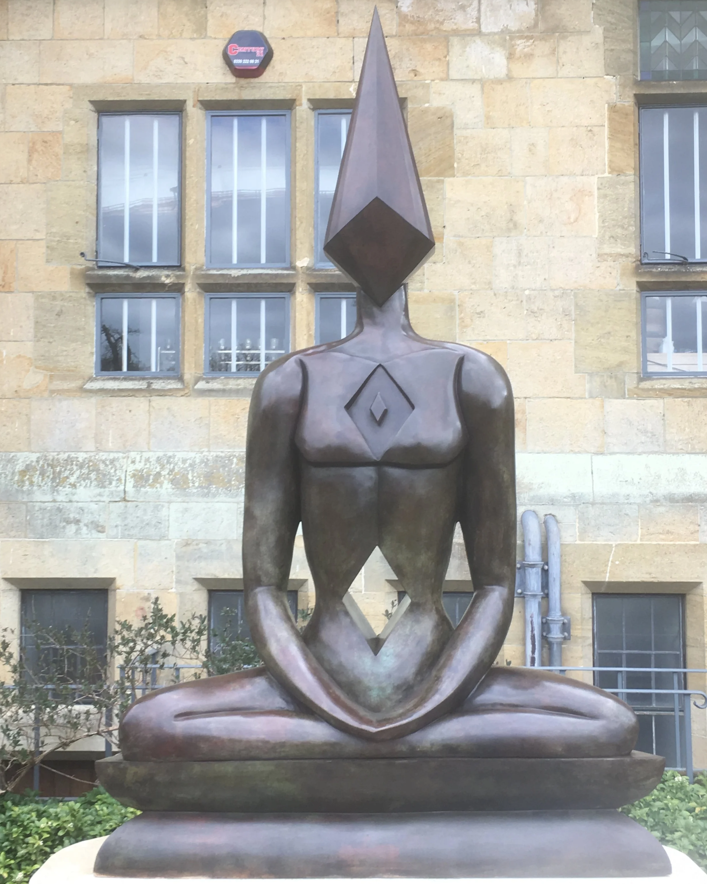 Restoration work on The Meditator by Marina Cowdray at Arch Bronze.